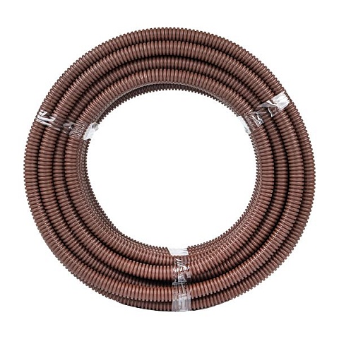 EKF PROxima Труба гофр. ПВХ Plast с зондом под темное дерево d20мм (25м.)