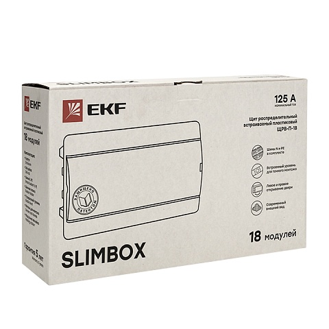 EKF PROxima Щит распред. встраиваемый ЩРВ-П-18 "SlimBox" IP41